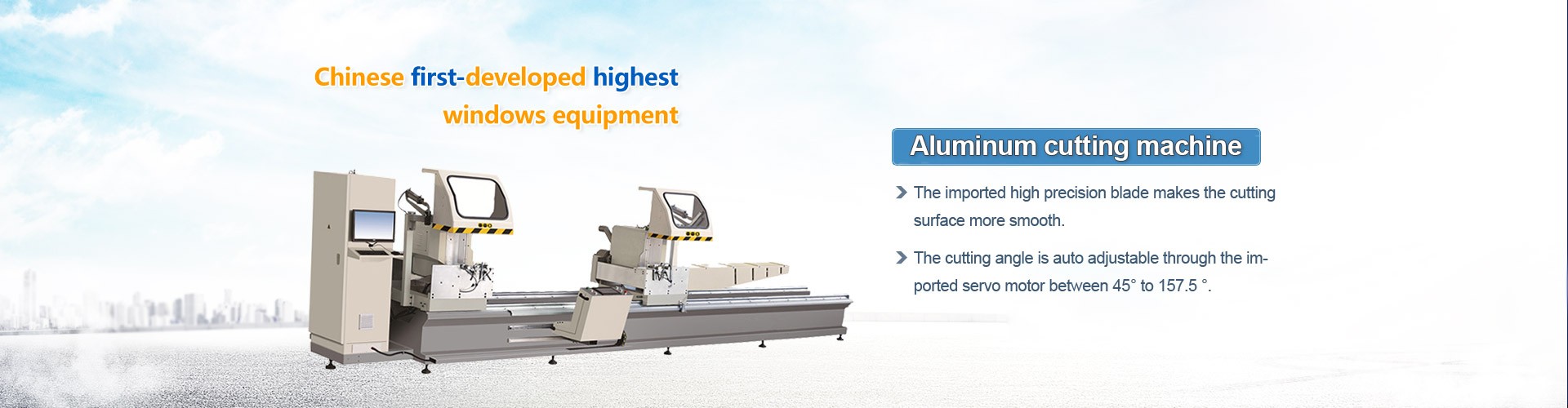 High Efficiency Aluminum Window Corner Connector Cutting Saw Machine