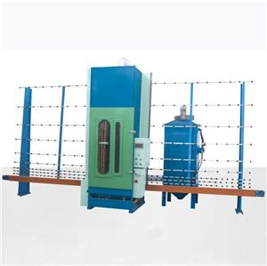 Vertical automatic glass sandblasting machine